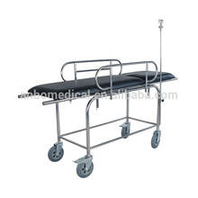 Stainless steel Double - folding Stretcher trolley